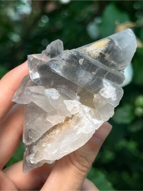 Arkansas Grey Lithium Quartz Cluster 🫧🩶🫧 ALQ4